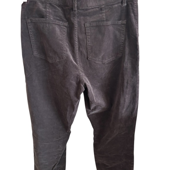 Juicy Couture Womens 32 California Skinny Corduroy Pants Scarf Cloud Grey NWT - Picture 2 of 8